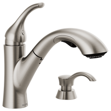 Kessler Single Handle Pull-Out Kitchen Faucet (Recertified)