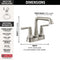 Delta Saylor Two Handle Centerset Bathroom Faucet