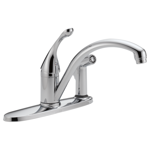 Delta Collins Single Handle Kitchen Faucet with Integral Spray