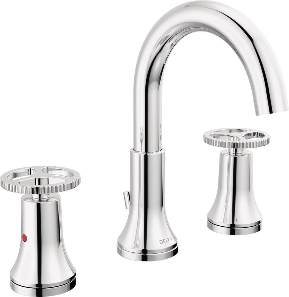 Delta Trinsic Widespread Bathroom Sink Faucet with Metal Pop-Up