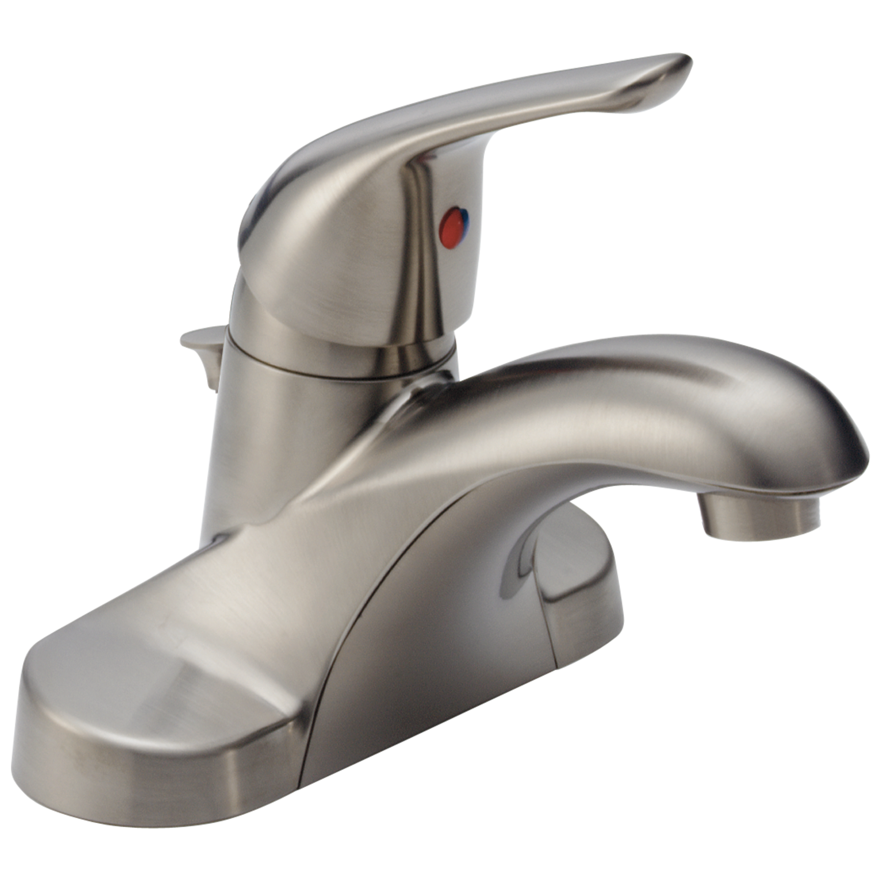 Delta Foundations Centerset Bathroom Sink Faucet Plastic Pop-Up