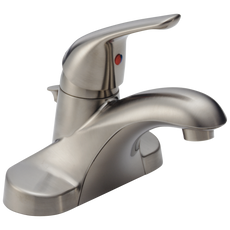 Delta Foundations Centerset Bathroom Sink Faucet Plastic Pop-Up