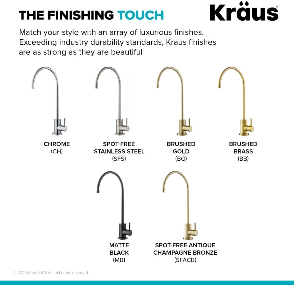Kraus Purita 100% Lead-Free Kitchen Water Filter Faucet