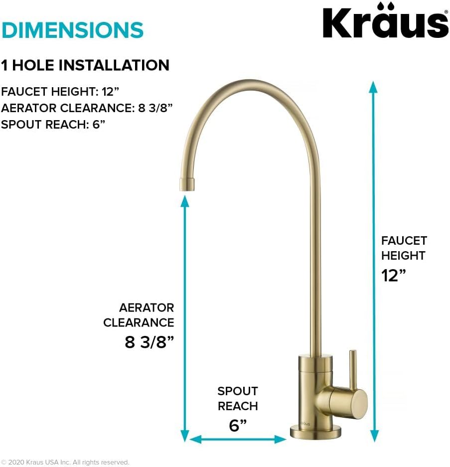 Kraus Purita 100% Lead-Free Kitchen Water Filter Faucet