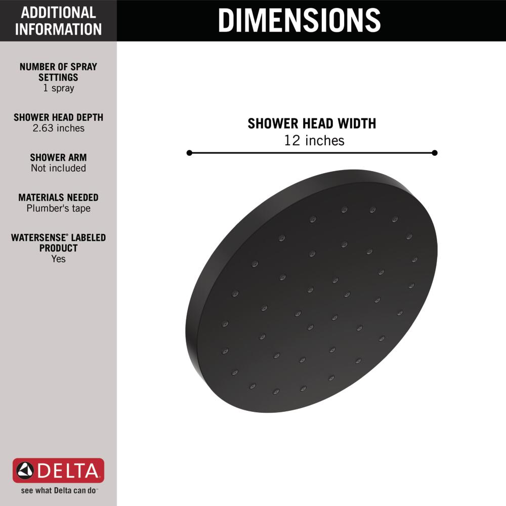 Delta Universal H2Okinetic Single Setting Shower Head With Ultrasoak Certified Recommerced