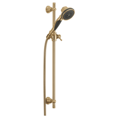 Universal Showering Components Premium 3-Setting Slide Bar Hand Shower with Wall Elbow (Recertified)