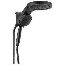 Delta Universal Showering Components HydroRain H2OKinetic 5-Setting Two-in-One Shower Head