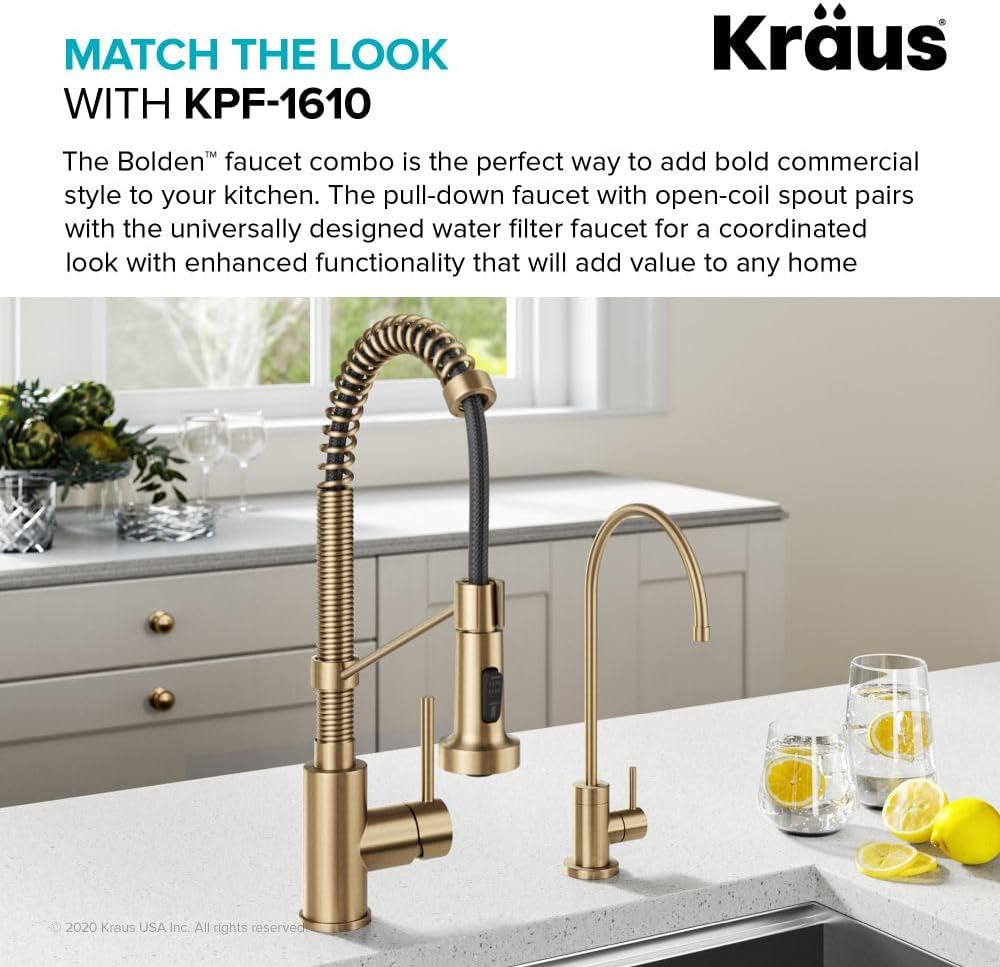 Kraus Purita 100% Lead-Free Kitchen Water Filter Faucet