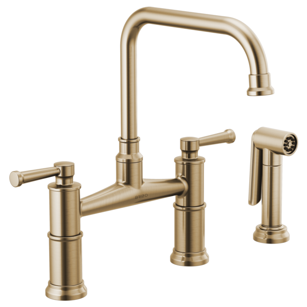 Brizo Artesso Bridge Faucet with Side Sprayer