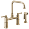 Brizo Artesso Bridge Faucet with Side Sprayer