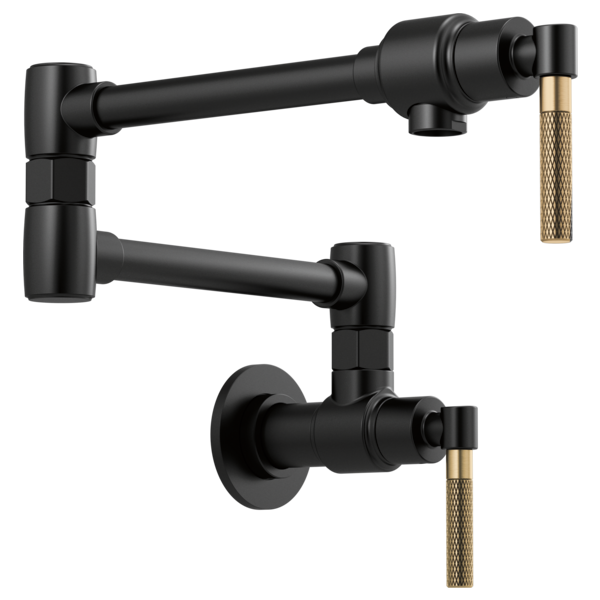 Brizo Litze Wall Mount Pot Filler with Knurled Handle Kit