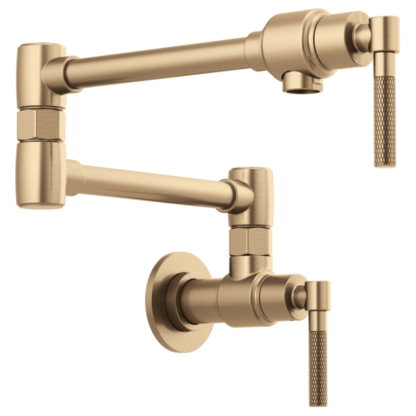 Brizo Litze Wall Mount Pot Filler with Knurled Handle Kit