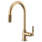 Brizo Litze Pull-Down Faucet with Arc Spout and Knurled Handle