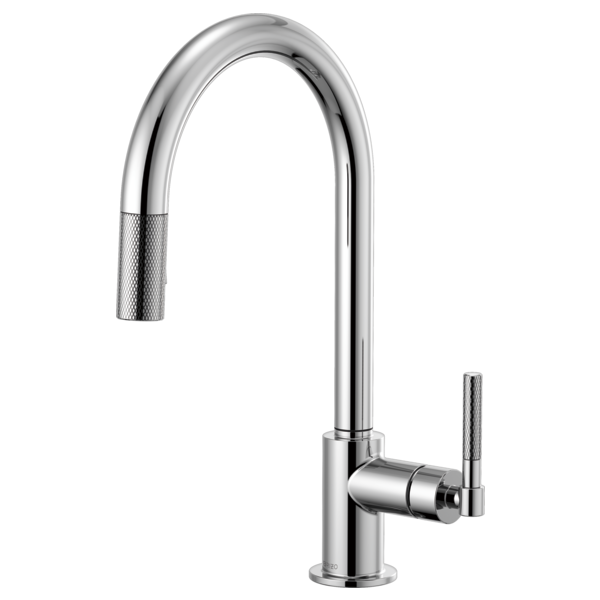 Brizo Litze Pull-Down Faucet with Arc Spout and Knurled Handle