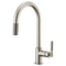 Brizo Litze Pull-Down Faucet with Arc Spout and Knurled Handle