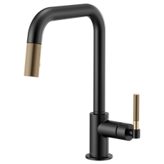 Brizo Litze Pull-Down Faucet with Square Spout and Knurled Handle
