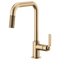Brizo Litze Pull-Down Faucet with Square Spout and Industrial Handle