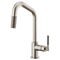 Brizo Litze Pull-Down Faucet with Angled Spout and Knurled Handle