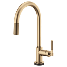 Brizo Litze SmartTouch Pull-Down Kitchen Faucet with Arc Spout and Knurled Handle