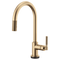 Brizo Litze SmartTouch Pull-Down Kitchen Faucet with Arc Spout and Knurled Handle