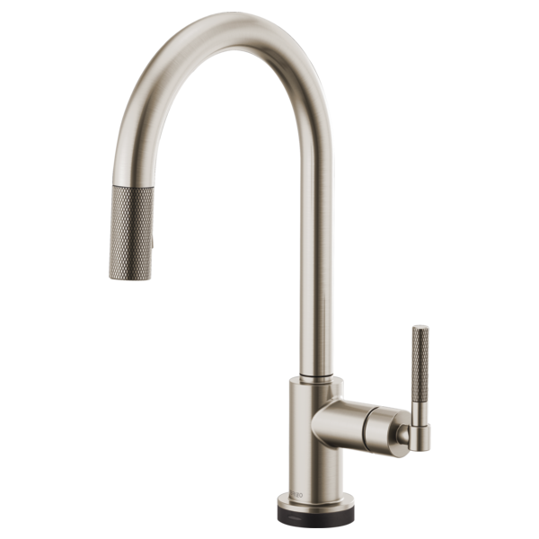 Brizo Litze SmartTouch Pull-Down Kitchen Faucet with Arc Spout and Knurled Handle