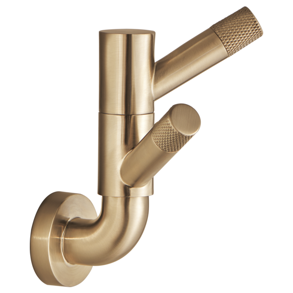 Brizo Litze Rotating Double Robe Hook With Knurling