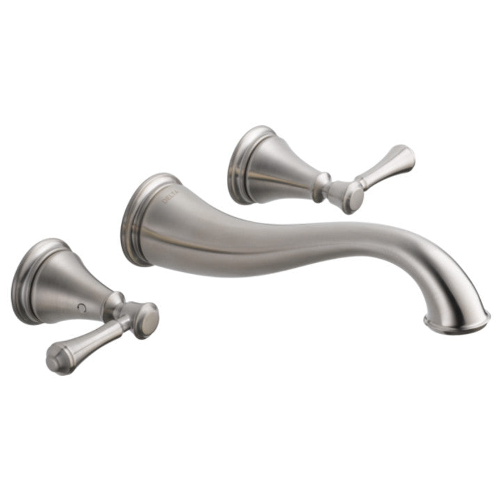 Delta Cassidy Two Handle Wall Mount Bathroom Faucet Trim