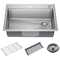 Delta Emery 30” Workstation Kitchen Sink Drop-In Undermount Single Bowl with WorkFlow Ledge and Accessories