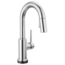 Delta Trinsic Single Handle Pull-Down Bar / Prep Faucet with Touch<sub>2</sub>O Technology