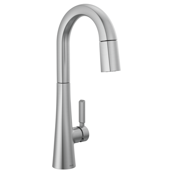 Delta Monrovia Single Handle Pull-Down Bar/Prep Faucet