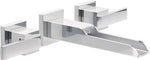 Delta Ara Two Handle Wall-Mount Channel Bathroom Sink Faucet Trim