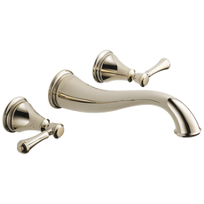 Delta Cassidy Two Handle Wall Mount Bathroom Faucet Trim