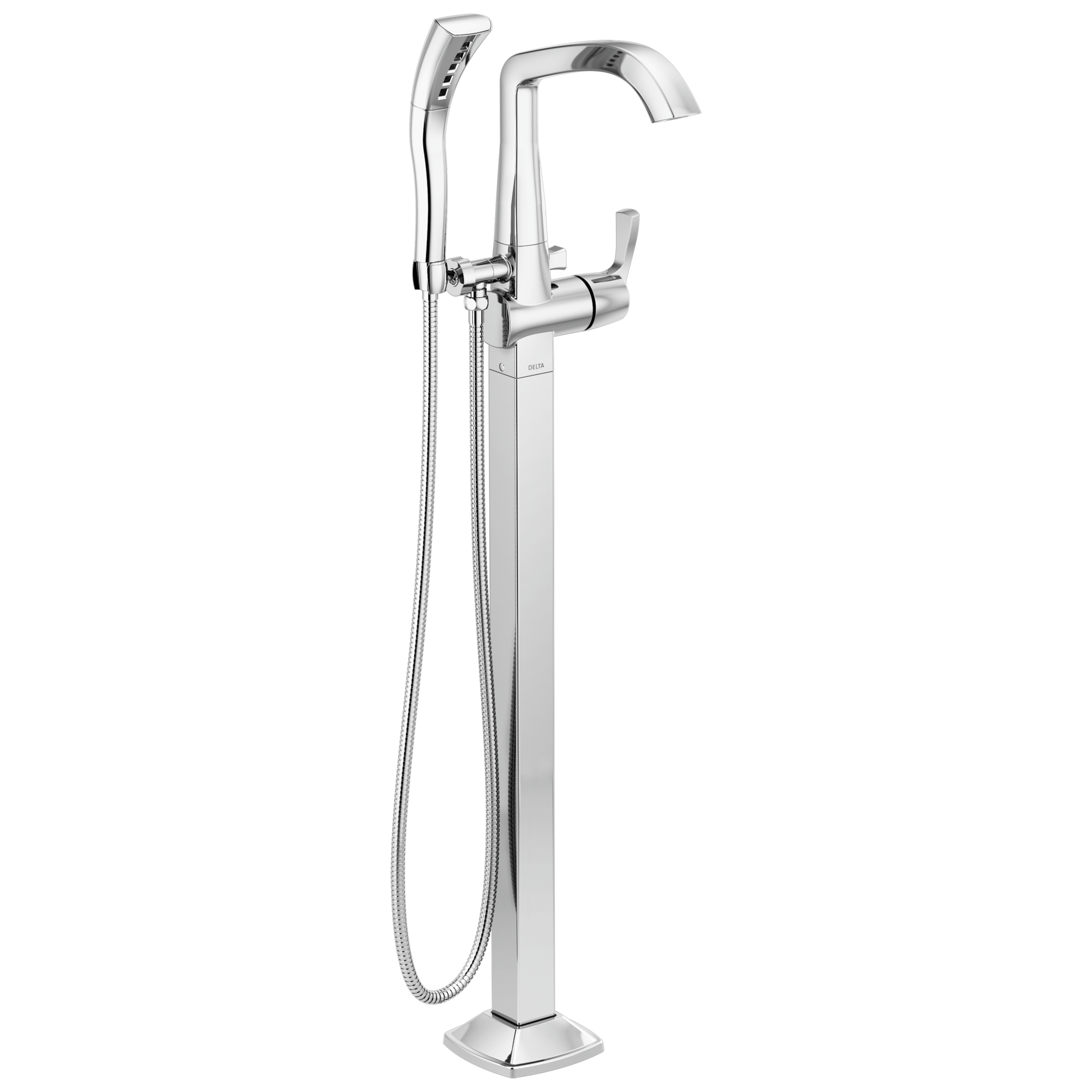 Delta Floor Mount Tub Filler Trim w/ HS 1L (Recertified) in Chrome