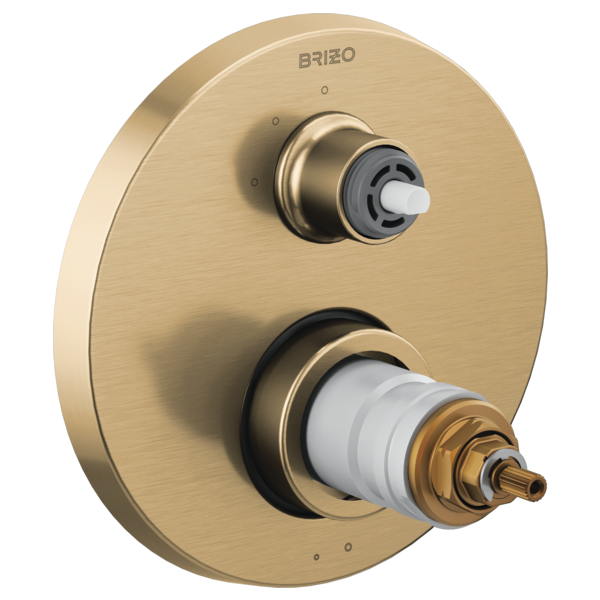 Brizo Litze TempAssure Thermostatic Valve with 3-Function Diverter Trim - Less Handles