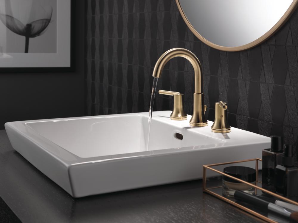 Delta Trinsic Two Handle Widespread Bathroom Faucet