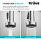 KRAUS Bolden Commercial Style Pull-Down Single Handle Kitchen Faucet with Deck Plate