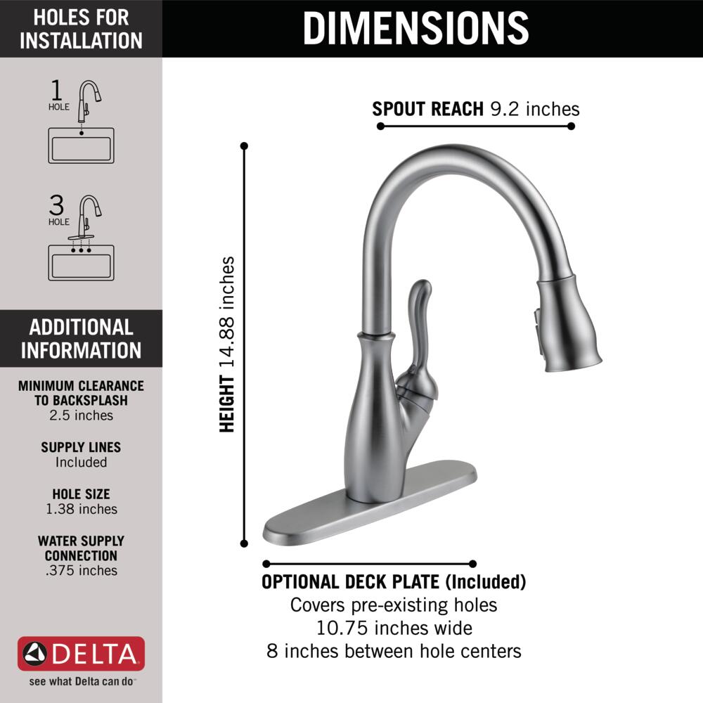 Delta Leland Single Handle Pull-Down Kitchen Faucet