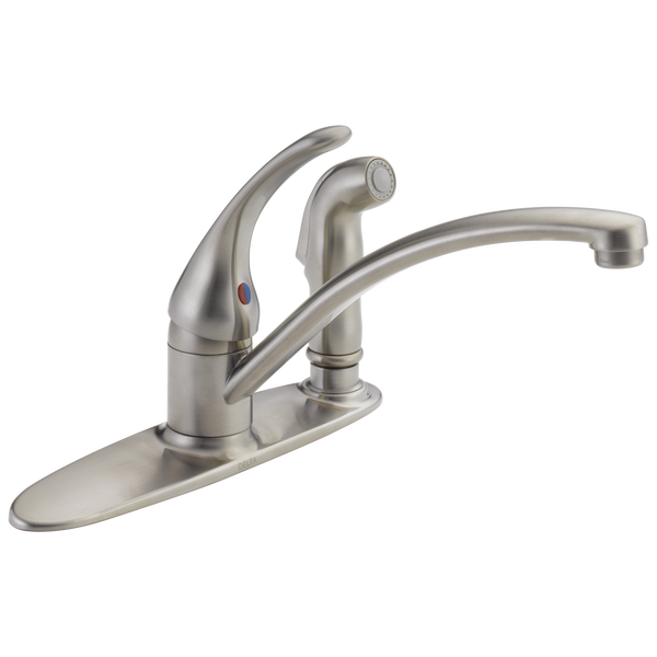 Delta Foundations Single Handle Kitchen Faucet with Spray
