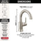 Delta Trinsic Single Handle Bathroom Sink Faucet
