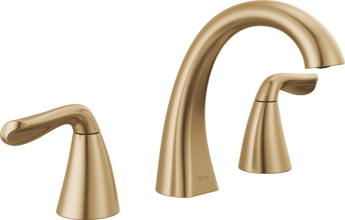 Delta Arvo Two Handle Widespread Bathroom Sink Faucet