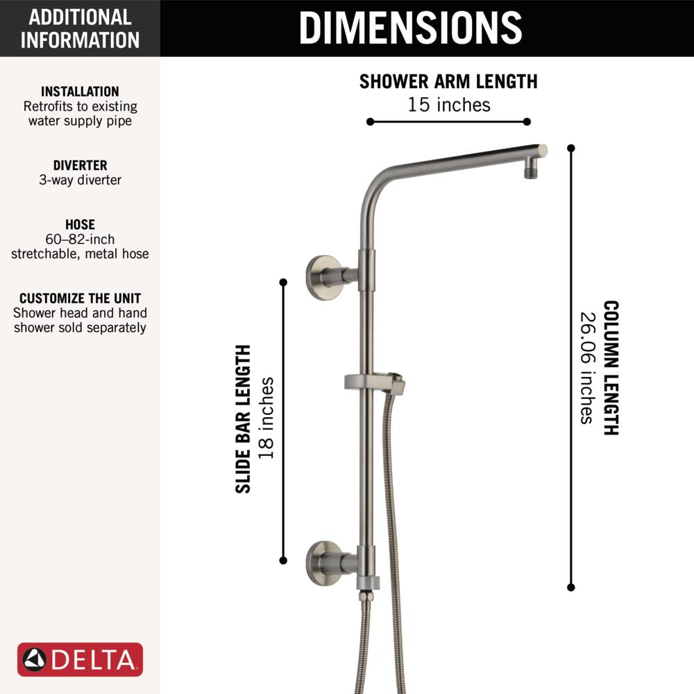 Delta Universal 18. Round Shower Column