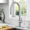 KRAUS Oletto High-Arc Single Handle Pull-Down Kitchen Faucet with Deck Plate