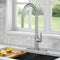 KRAUS Oletto High-Arc Single Handle Pull-Down Kitchen Faucet with Deck Plate