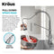 KRAUS Bolden Commercial Style Pull-Down Single Handle Kitchen Faucet with Deck Plate