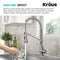KRAUS Bolden Commercial Style Pull-Down Single Handle Kitchen Faucet with Deck Plate