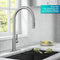 KRAUS Oletto High-Arc Single Handle Pull-Down Kitchen Faucet with Deck Plate