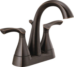Delta Sandover Two Handle Centerset Bathroom Sink Faucet