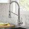 KRAUS Bolden Commercial Style Pull-Down Single Handle Kitchen Faucet with Deck Plate