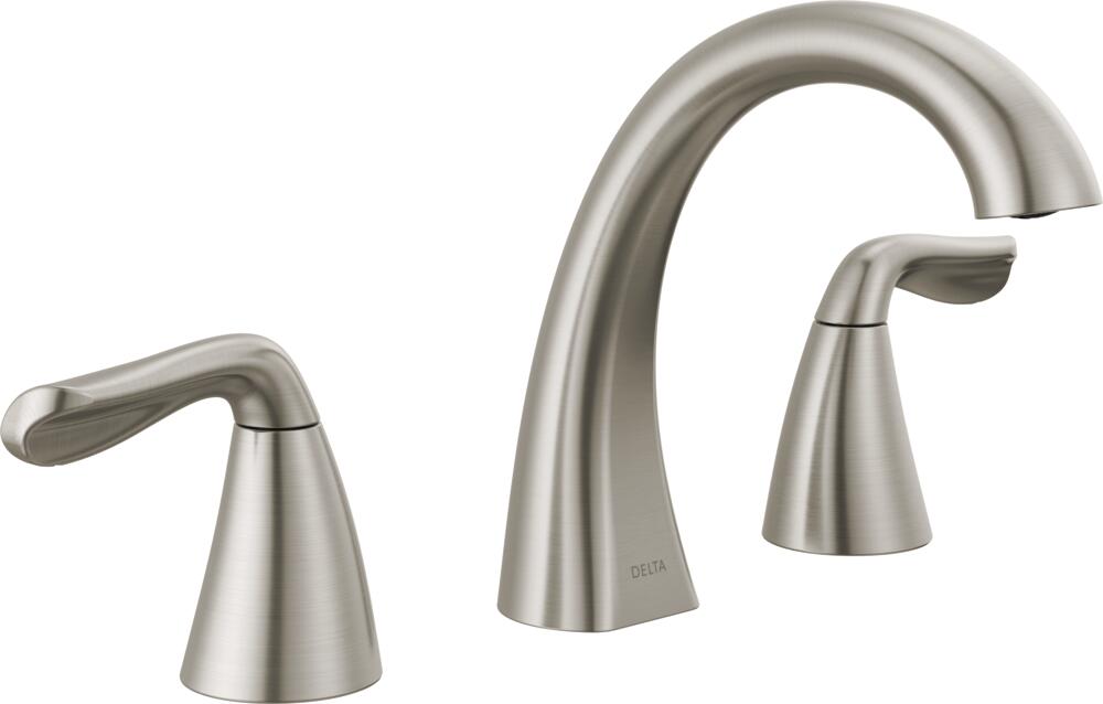 Delta Arvo Two Handle Widespread Bathroom Sink Faucet